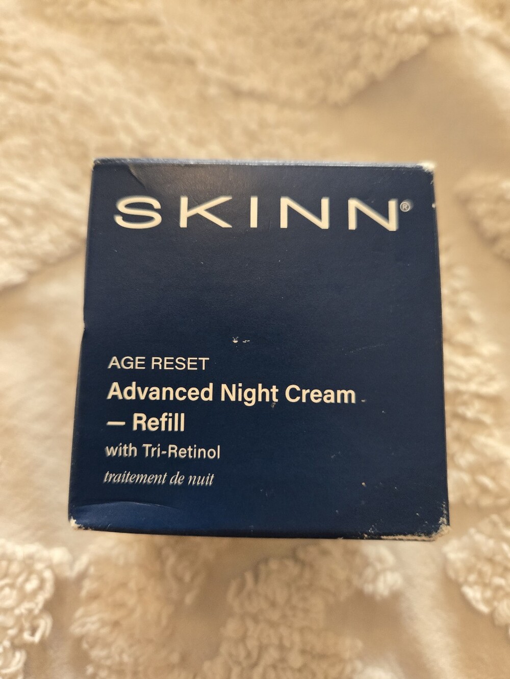 SKINN Age Reset Advanced Night Cream Refill New Open Box With Tri-Retinol 1.7 Oz